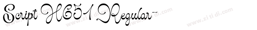 Script H651 Regular字体转换 Script H651 Regular字体转换